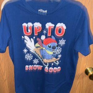 Disney Blue Snow Fun Kids Tee